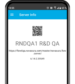 Novacura Flow QR code